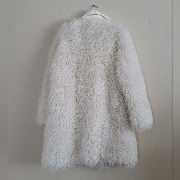 A.L.C. Ivory Faux Fur Heavy Teddy Coat sz M - Picture 6 of 8